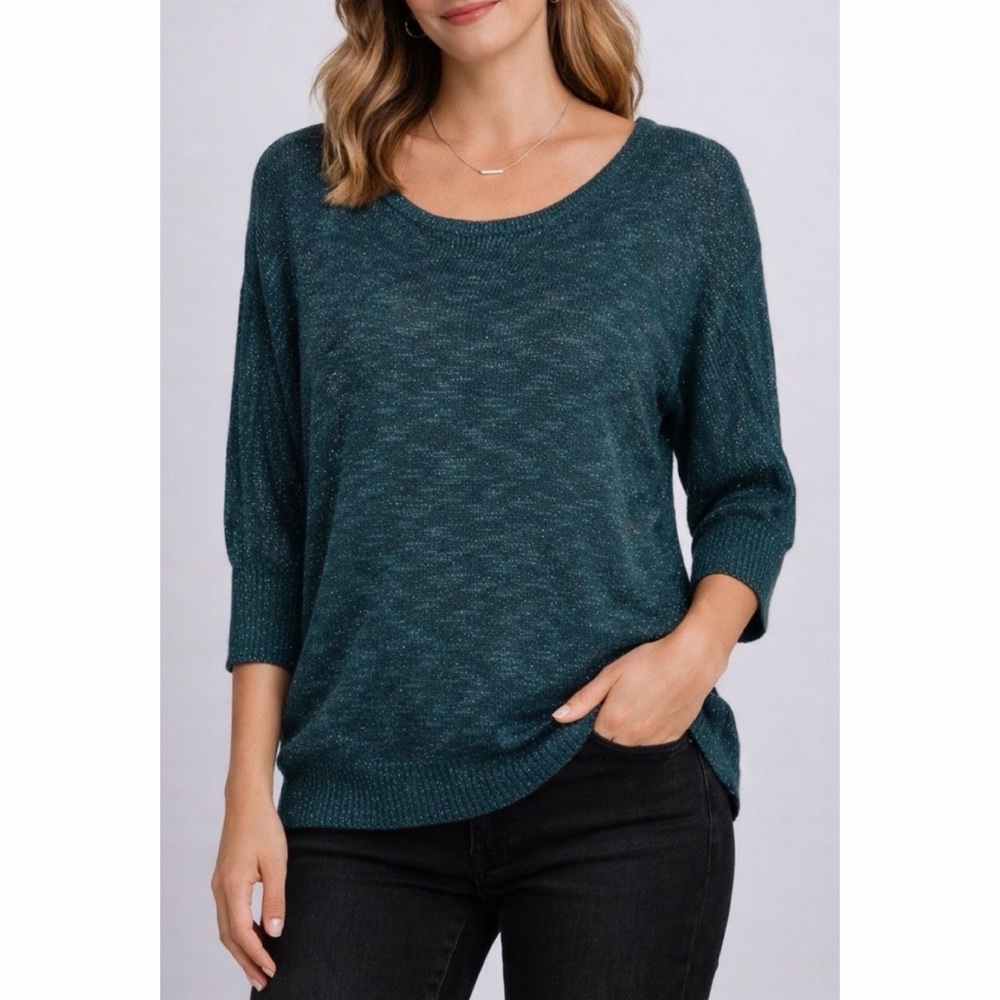 MOSSIMO • Teal Shimmery Pullover Sweater, S